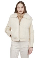 SHEARLING SHEEPSKIN LAMB JACKET