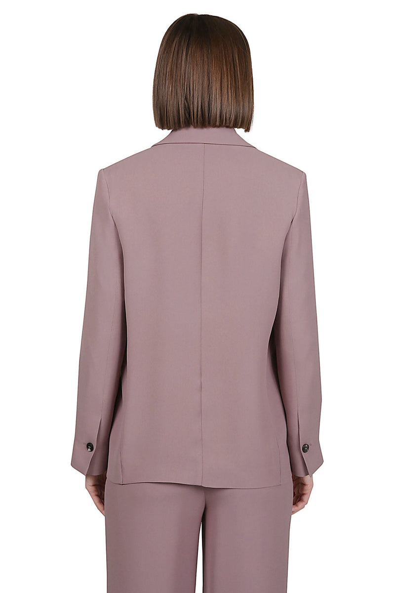 SINGLE BREASTED SILK CADY JACKET