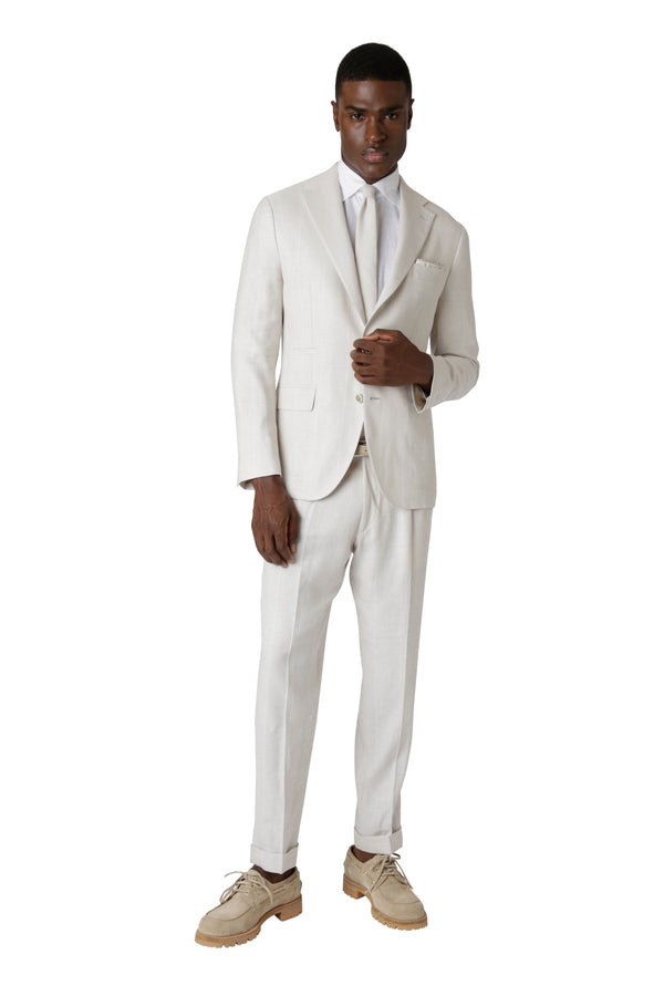 SINGLE-BREASTED PANT PLEAT SUIT