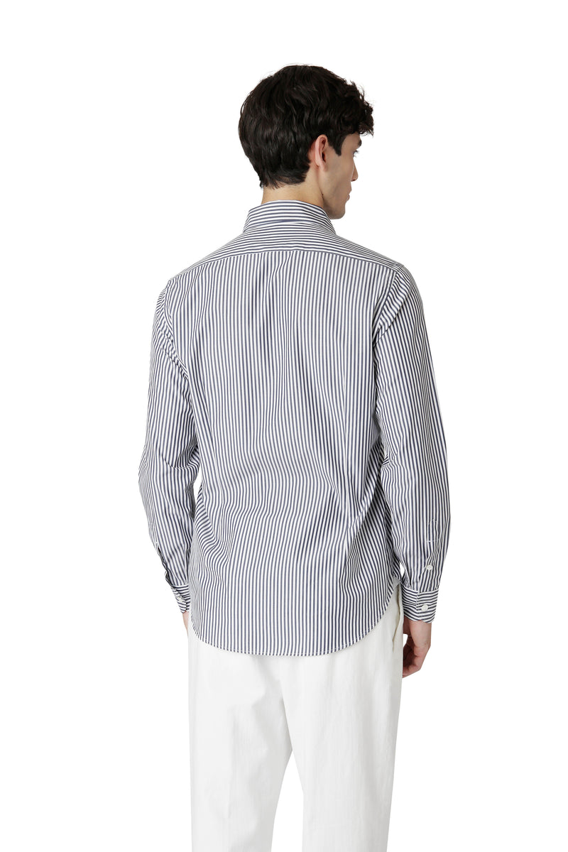 LS SHIRT WITH ITALIAN COLLAR