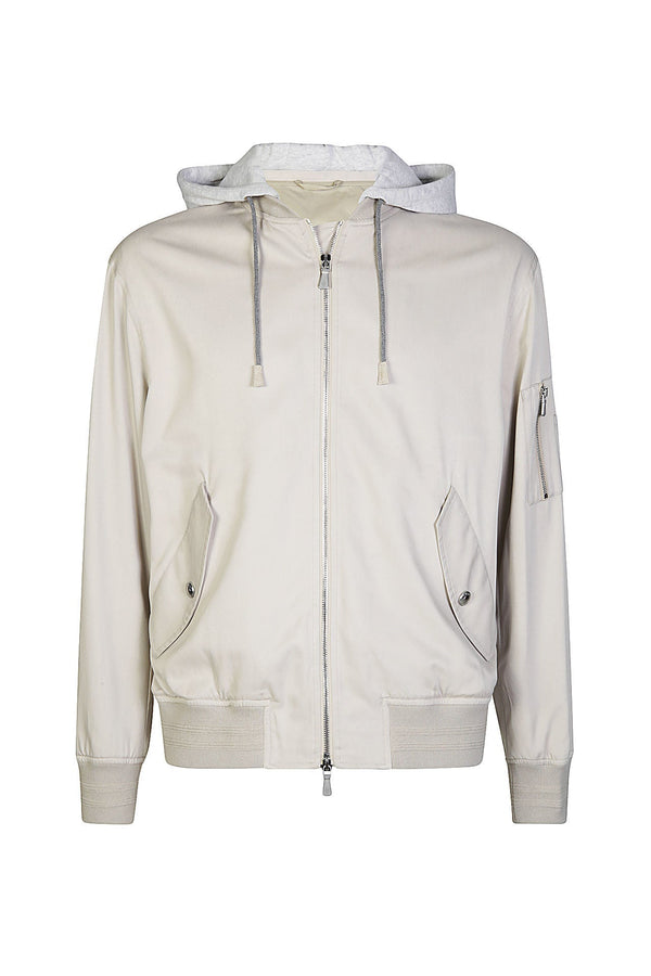 HOODED SWEATSHIRT JACKET