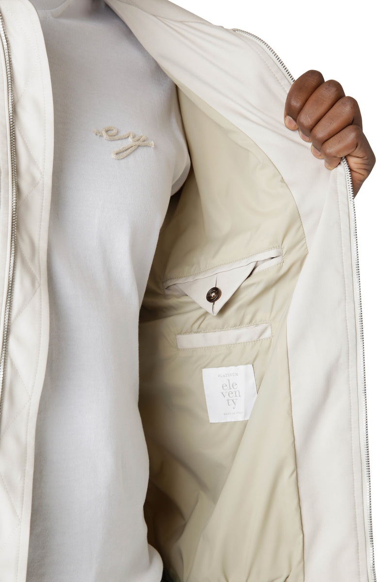 SHIRT COLLAR BOMBER JACKET