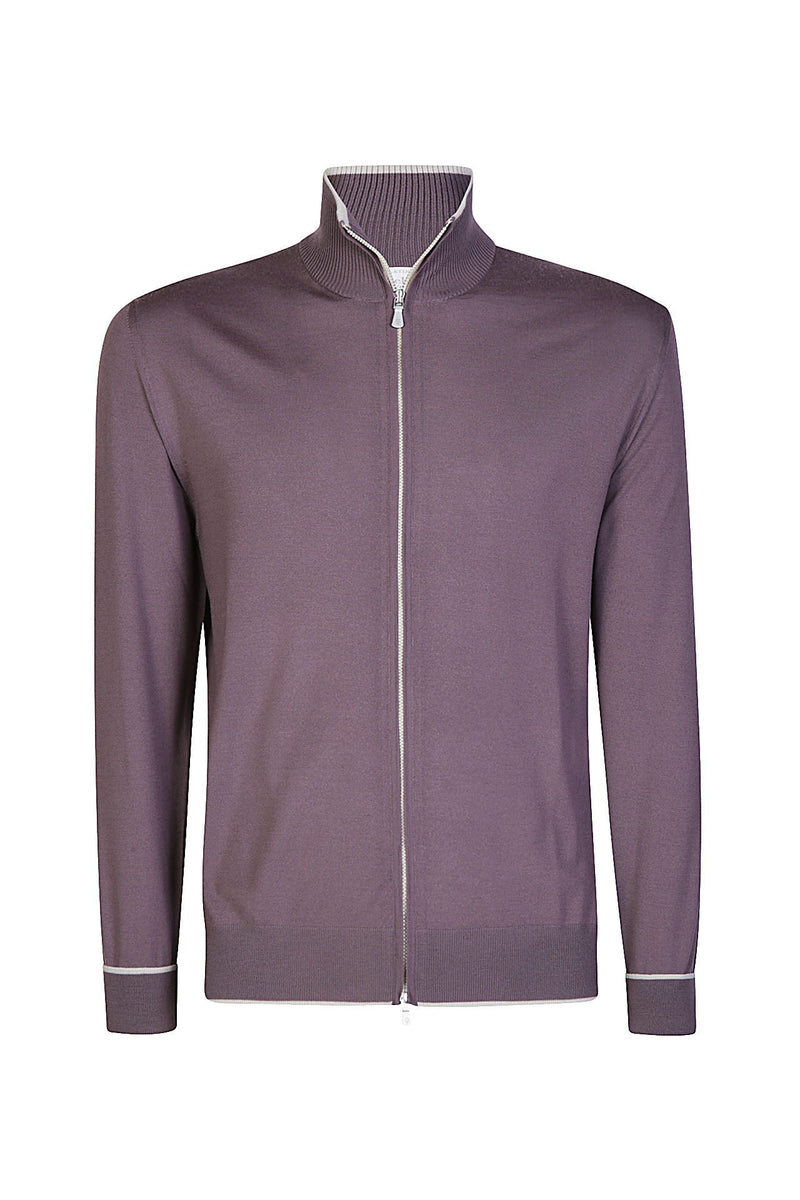 FULL ZIP SWEATER 14 MICRON