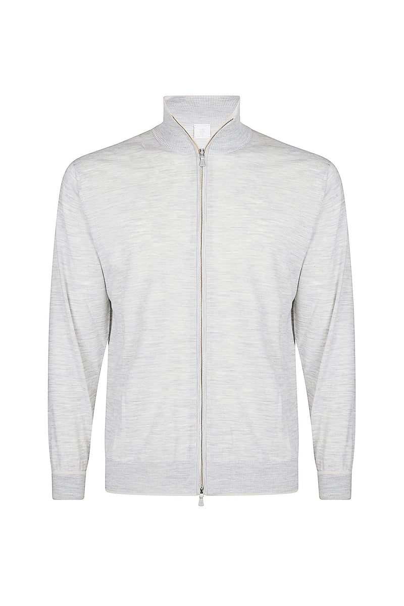 FULL ZIP SWEATER 14 MICRON