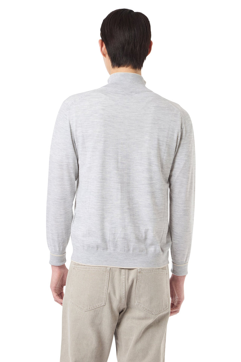 FULL ZIP SWEATER 14 MICRON