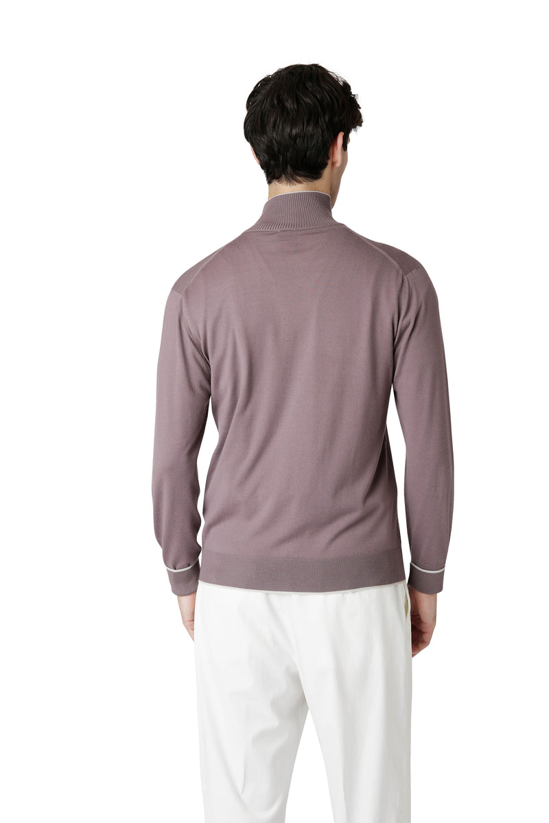 FULL ZIP SWEATER 14 MICRON