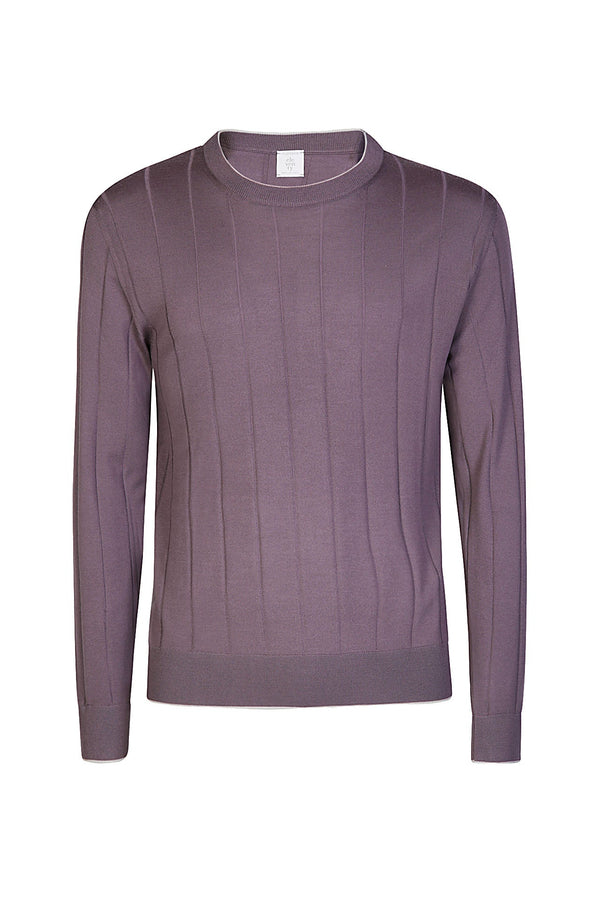 CREW NECK SWEATER ML TIPPING