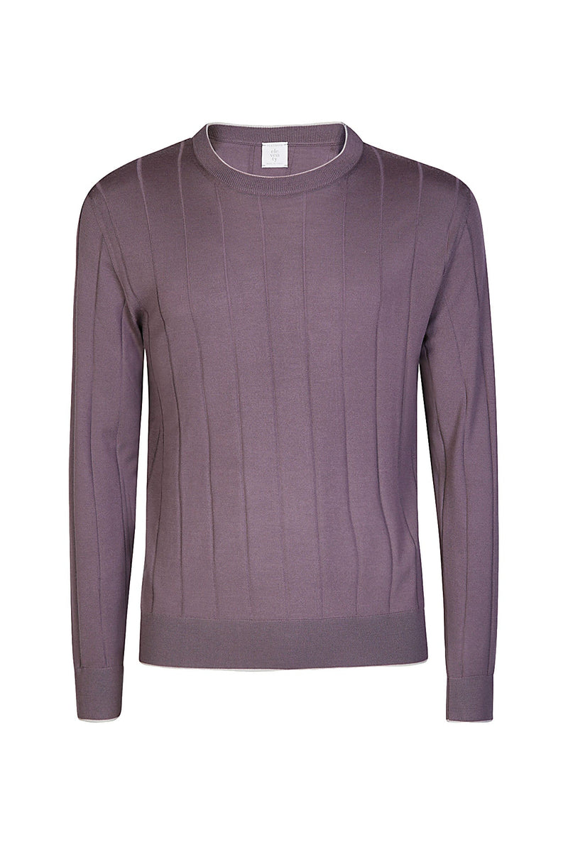 CREW NECK SWEATER ML TIPPING