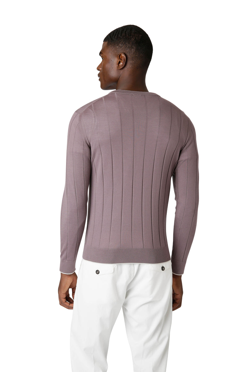 CREW NECK SWEATER ML TIPPING