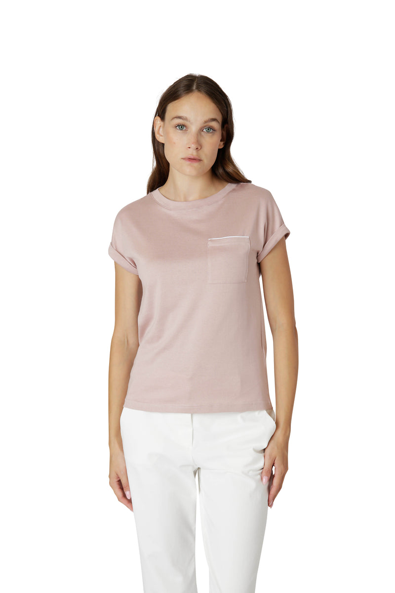 CREW NECK T-SHIRT WITH POCKET