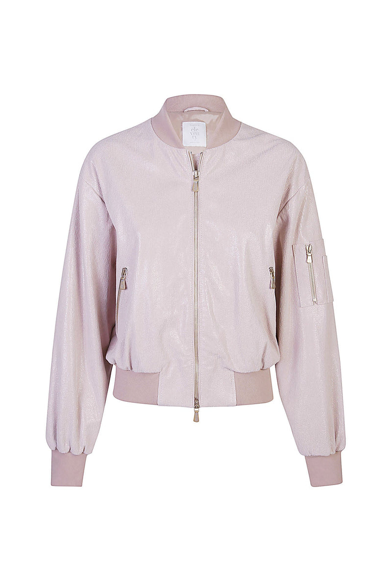 LEATHER BOMBER JACKET