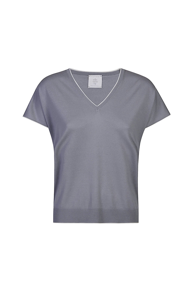 SLEEVELESS V-NECK SWEATER