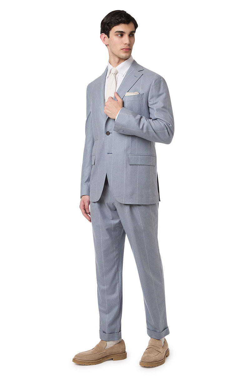 SINGLE-BREASTED SUIT WITH PENCED PANTS