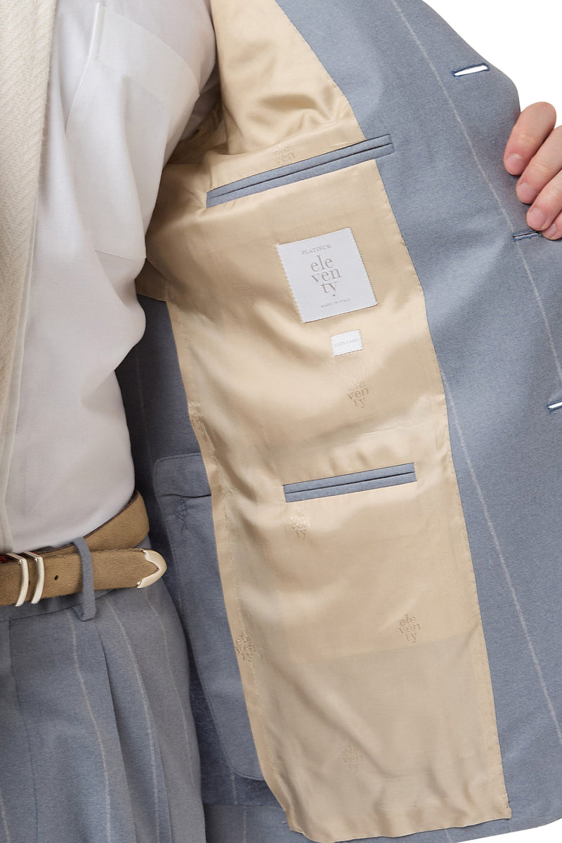 SINGLE-BREASTED SUIT WITH PENCED PANTS