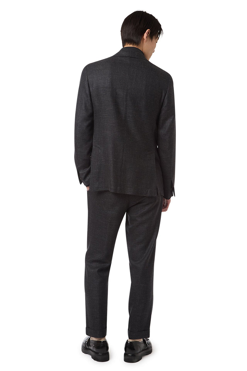 SINGLE-BREASTED SUIT WITH PENCED PANTS