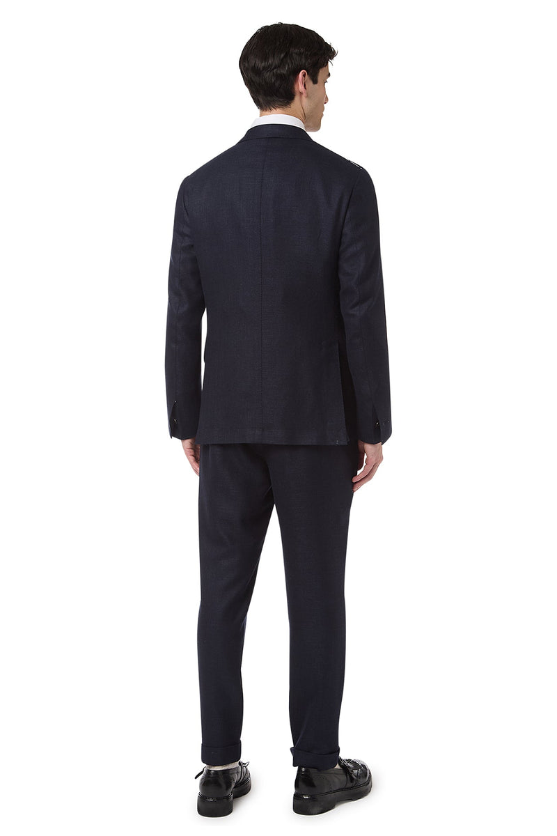 SINGLE-BREASTED SUIT WITH PENCED PANTS