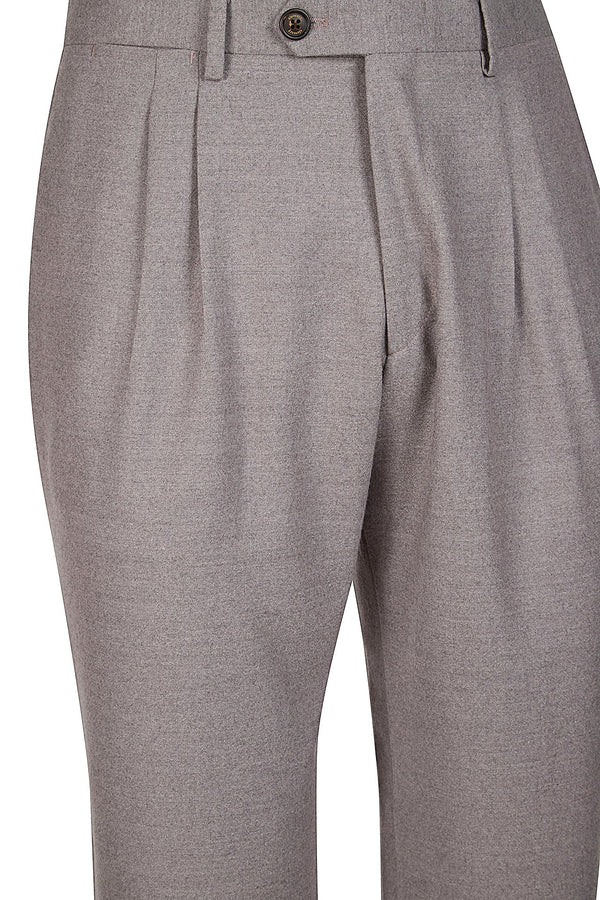 SINGLE-BREASTED SUIT WITH PENCED PANTS