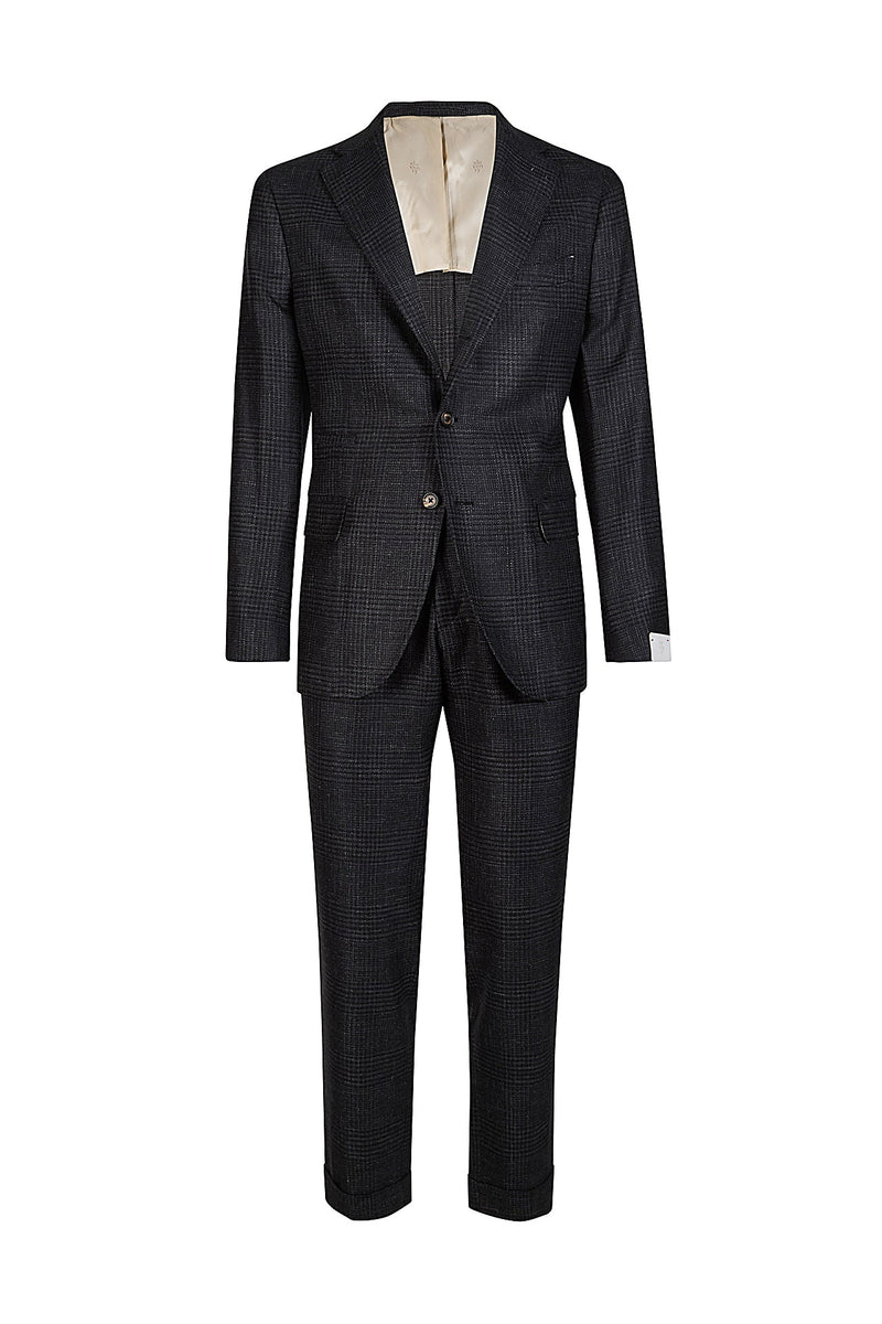SINGLE-BREASTED SUIT WITH PENCED PANTS