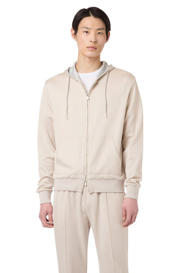 FULL ZIP HOODED SWEATSHIRT