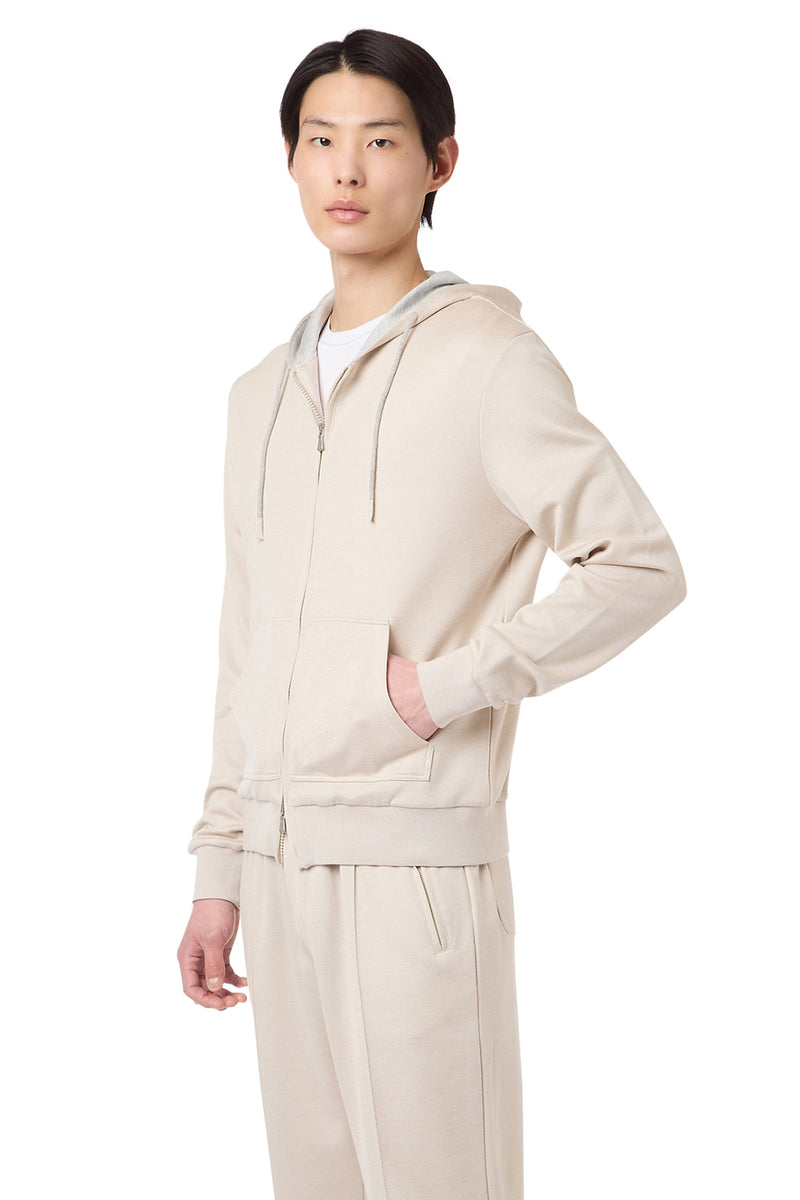 FULL ZIP HOODED SWEATSHIRT