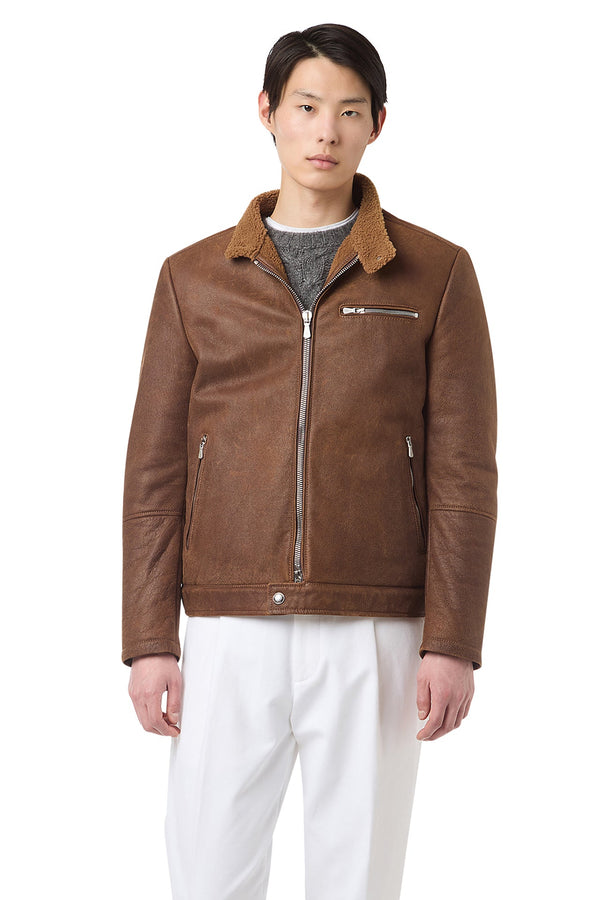 SHEARLING BIKER JACKET