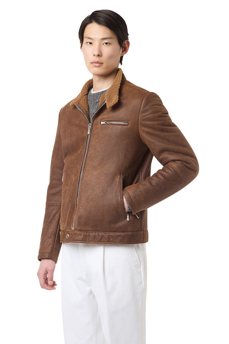 SHEARLING BIKER JACKET