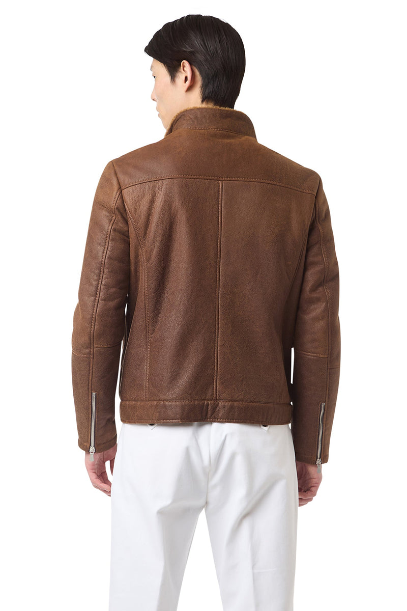 SHEARLING BIKER JACKET
