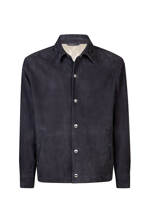 SUEDE OVERSHIRT JACKET