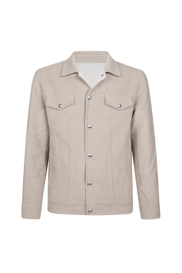DENIM WOOL JACKET