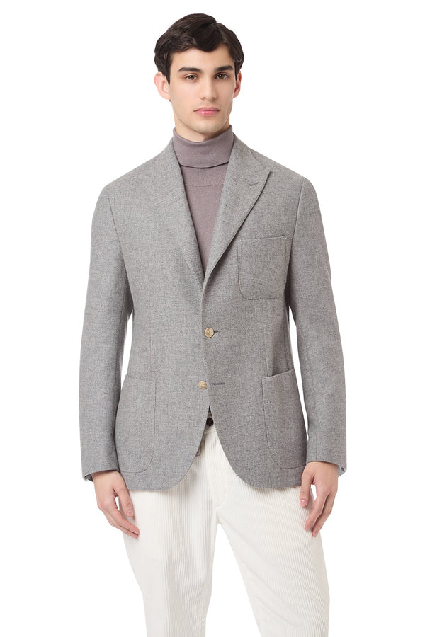 SOFT JACKET WITH 3 PATCH POCKETS