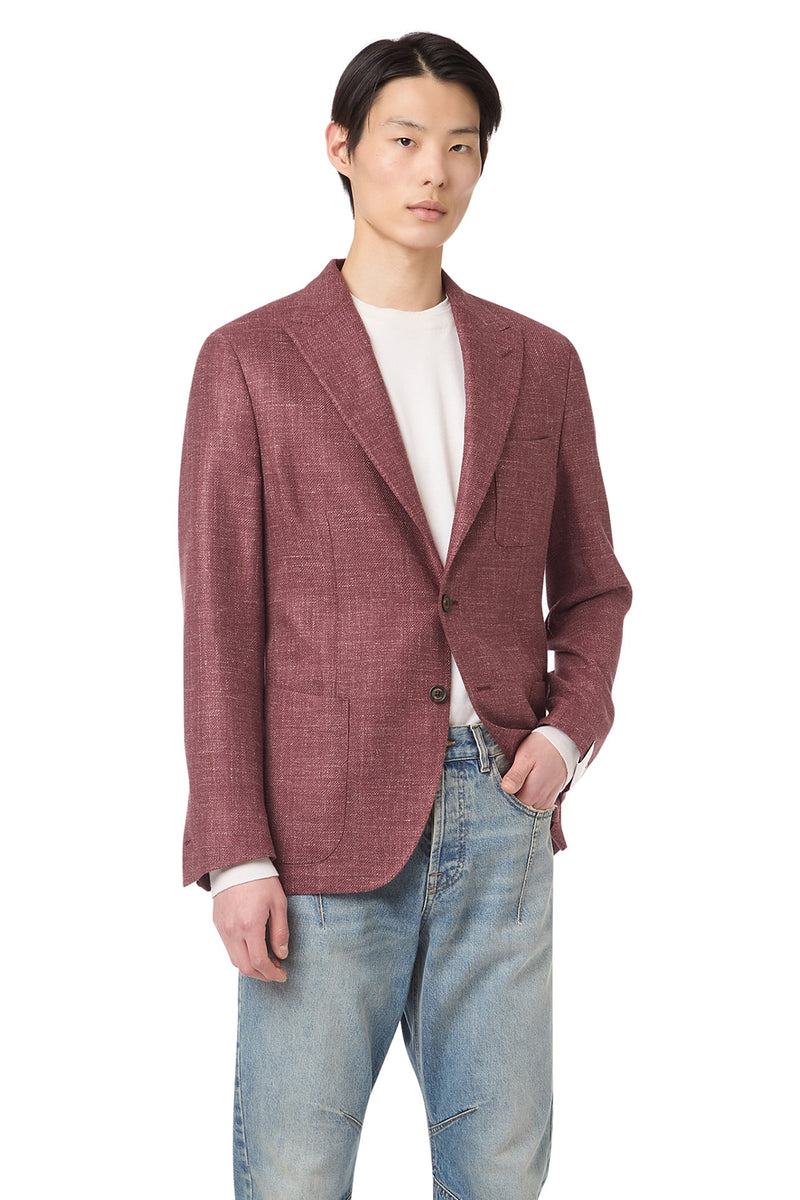 SOFT JACKET WITH 3 PATCH POCKETS