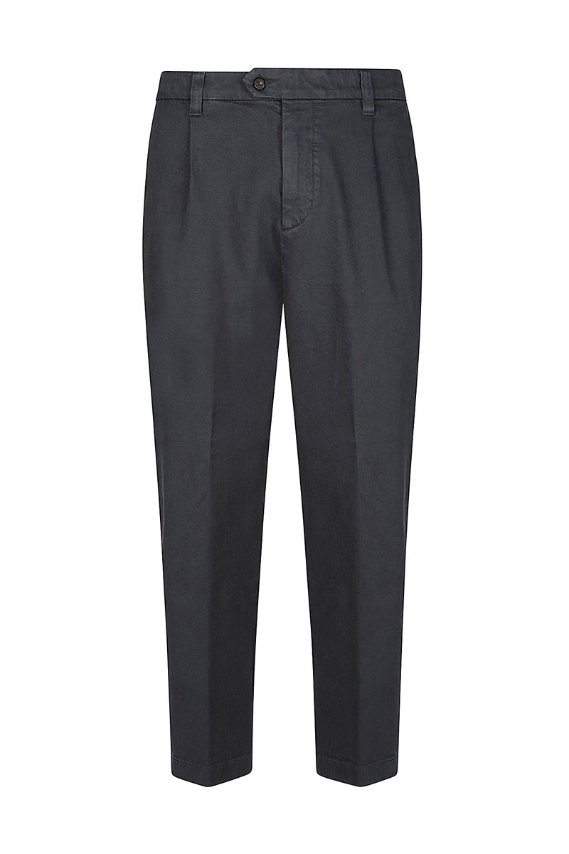 RELAX FIT PENCED TROUSERS