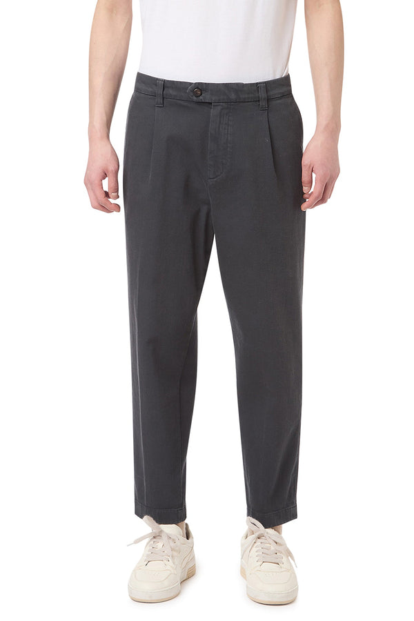 RELAX FIT PENCED TROUSERS