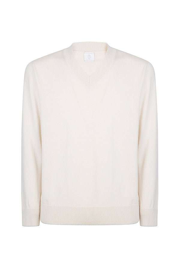 V-NECK SWEATER ML TIPPING