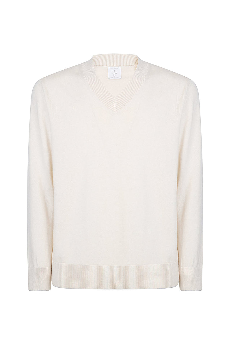 V-NECK SWEATER ML TIPPING