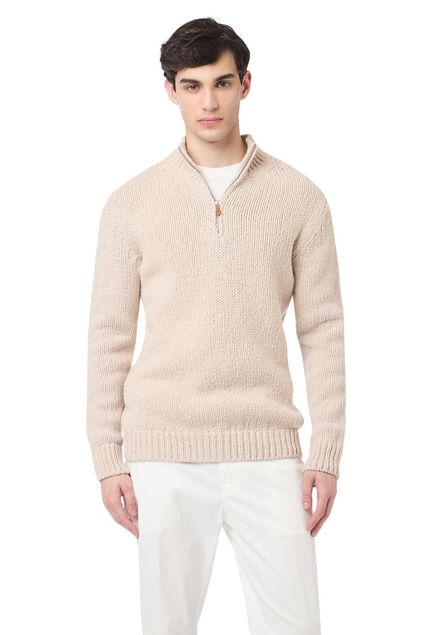 HALF ZIP SWEATER