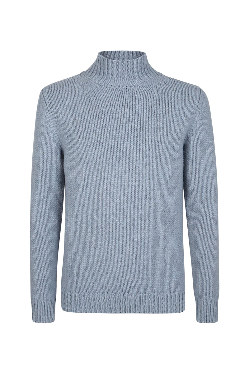 WOOL VULCANO NECK SWEATER