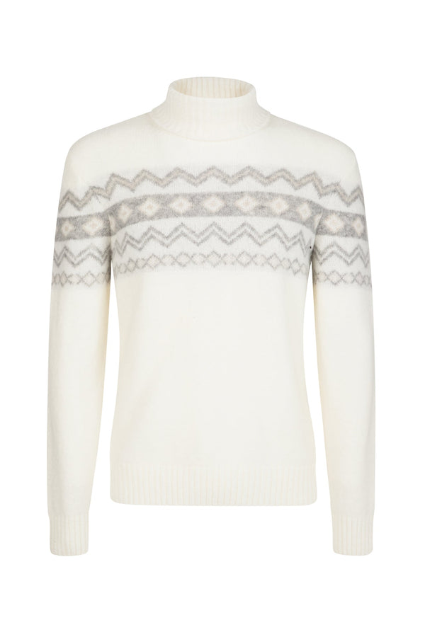 JACQUARD TURTLENECK SWEATER