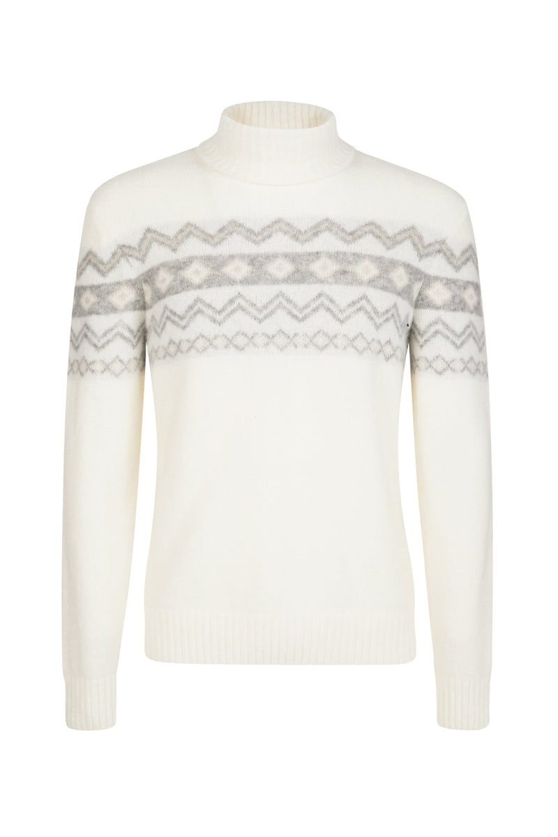 JACQUARD TURTLENECK SWEATER