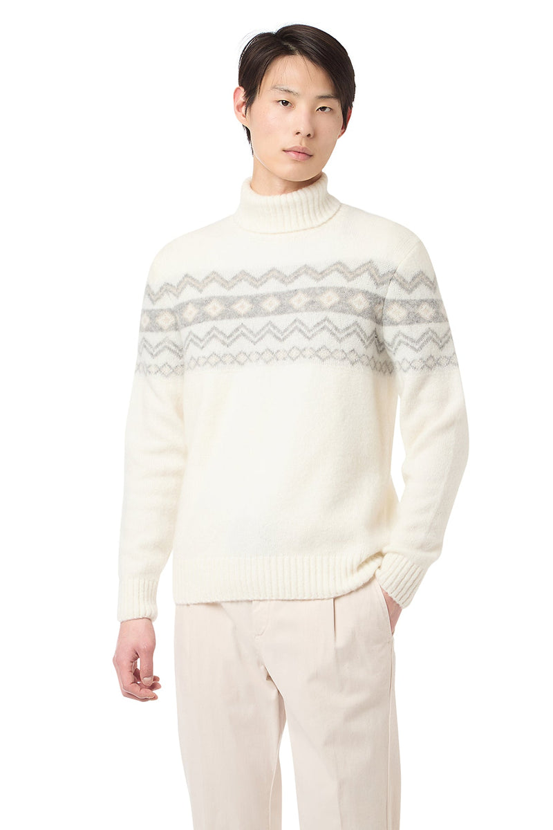 JACQUARD TURTLENECK SWEATER