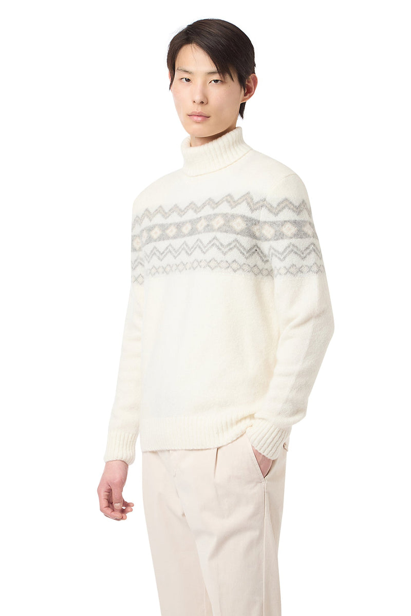 JACQUARD TURTLENECK SWEATER