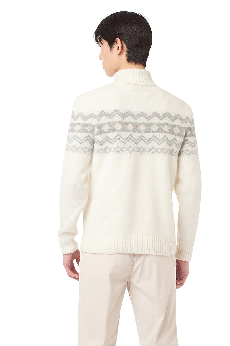 JACQUARD TURTLENECK SWEATER