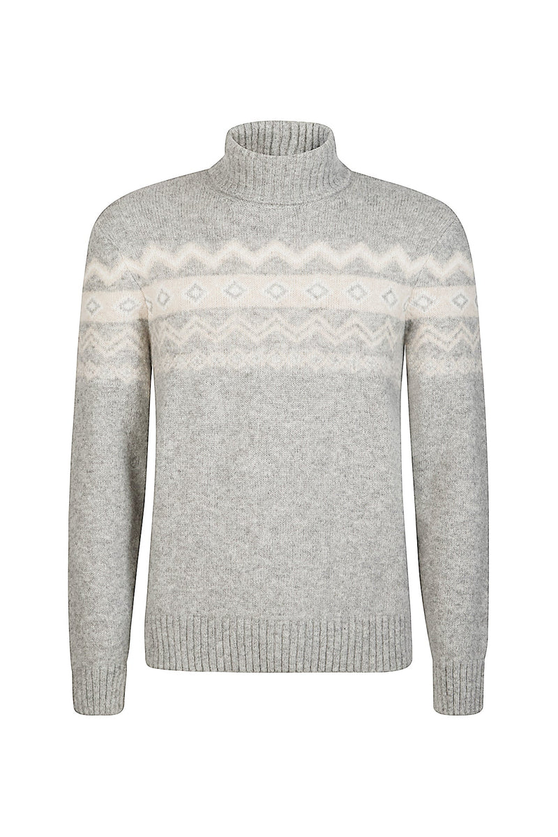 JACQUARD TURTLENECK SWEATER