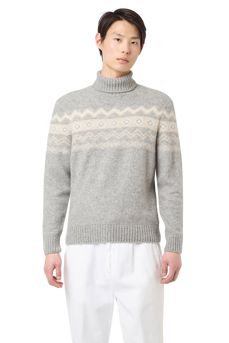 JACQUARD TURTLENECK SWEATER