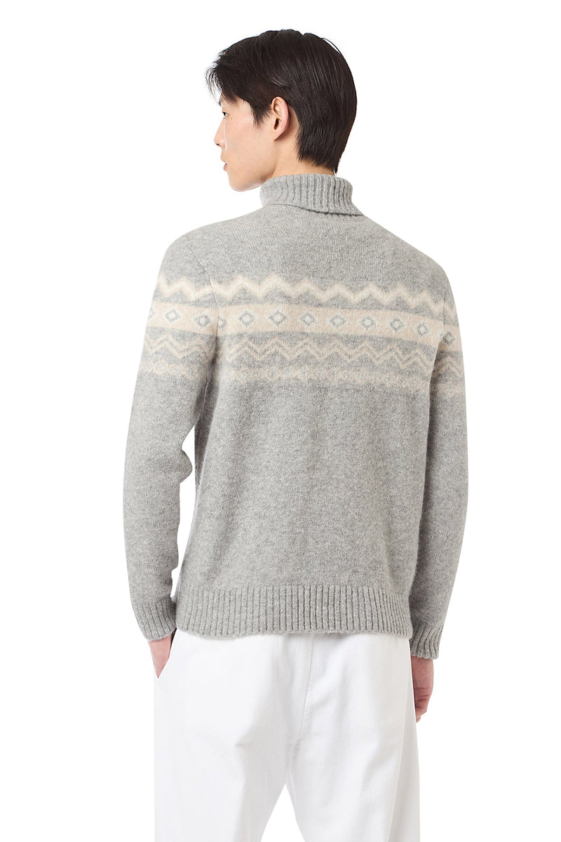 JACQUARD TURTLENECK SWEATER
