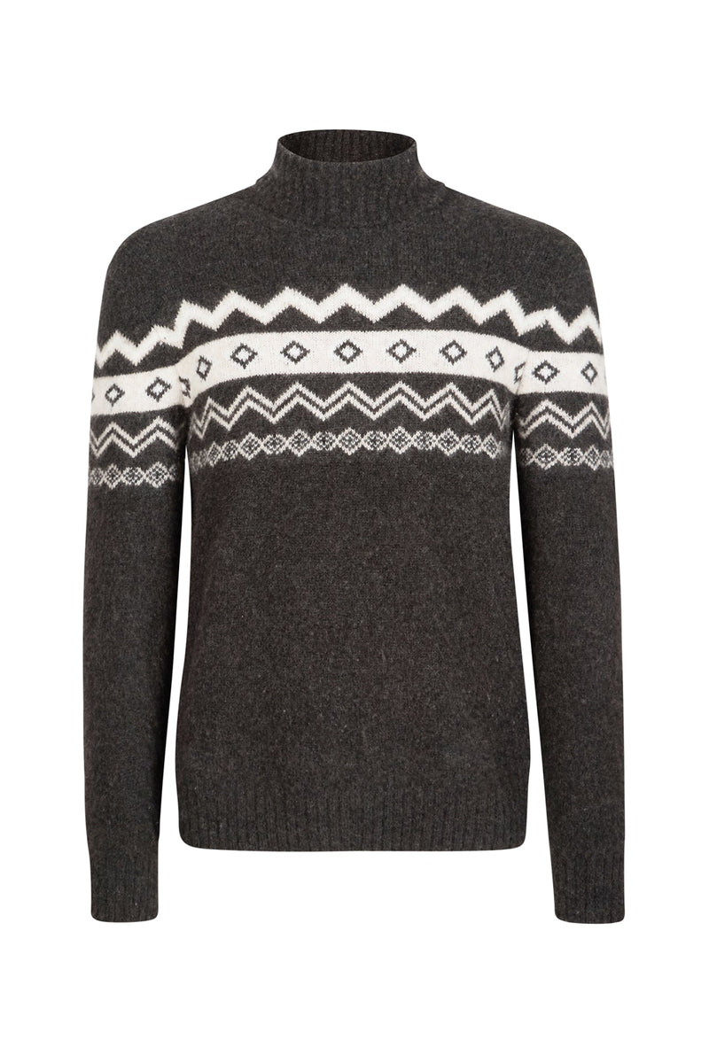 JACQUARD TURTLENECK SWEATER