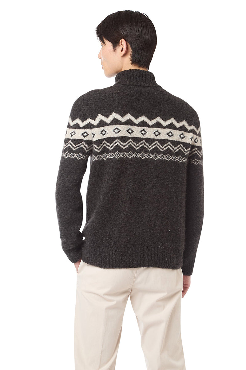 JACQUARD TURTLENECK SWEATER