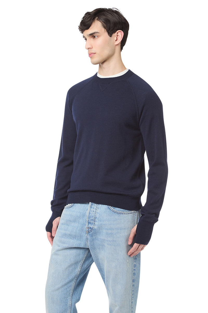 RAGLAN CREW NECK SWEATER