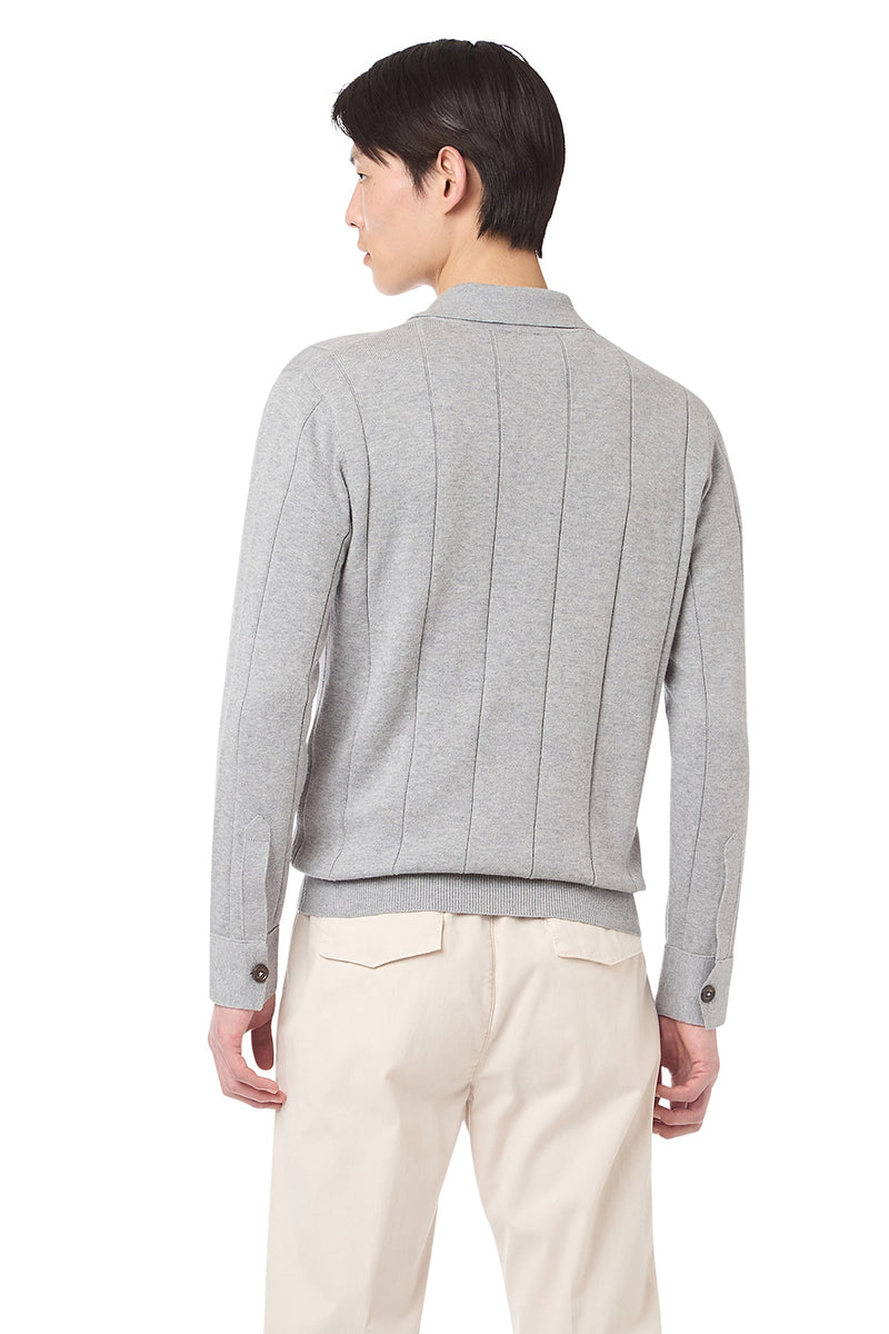 COTTON CASHMERE KNITTED POLO