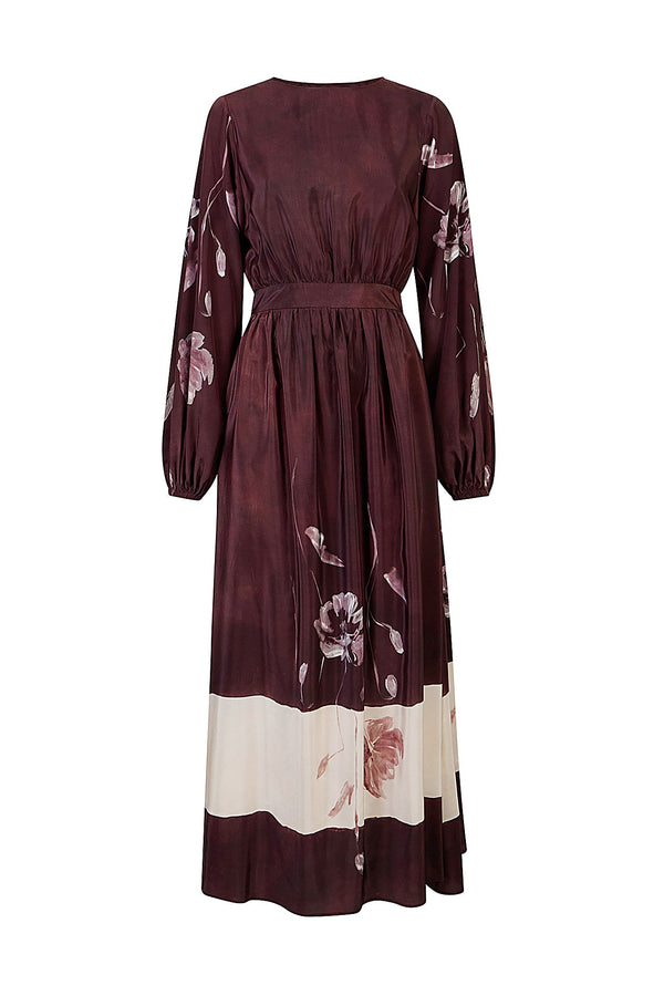 PRINTED LONG SLEEVE DRESS